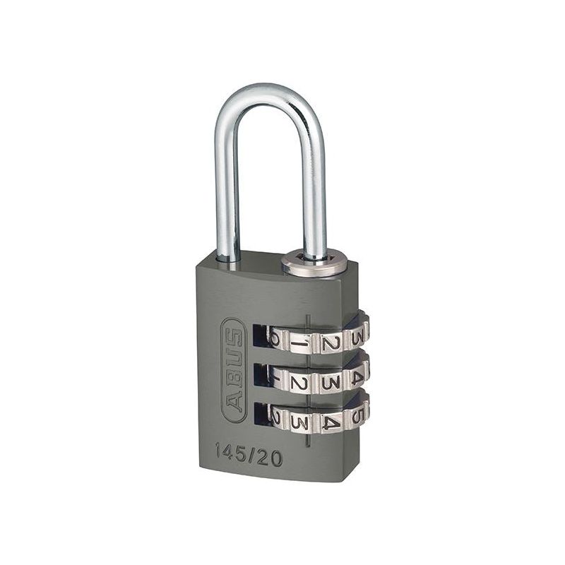 Abus Mechanical 145/20 20mm Aluminium Combination Padlock Titanium 46576 ABUS Mechanical - Dynamic Drive