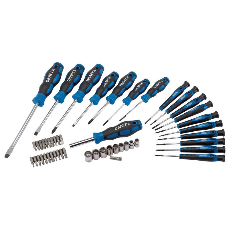 Draper Screwdriver, Socket and Bit Set (49 Piece) 20721 Draper - Dynamic Drive