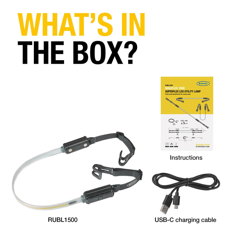 Ring RUBL1500 Magflex 1000 Flexable LED Inspection Lamp Torch Work Light Ring - Dynamic Drive