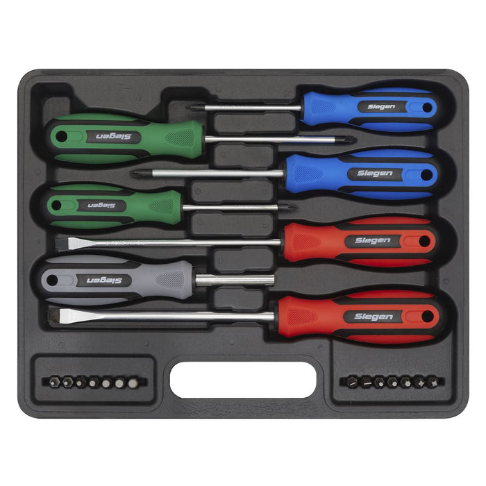 Screwdriver Set 21Pc With Storage Case Seigen by Sealey  - Dynamic Drive
