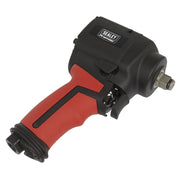 Sealey Air Impact Wrench 1/2"Sq Drive Stubby Twin Hammer SA6002S Sealey - Dynamic Drive