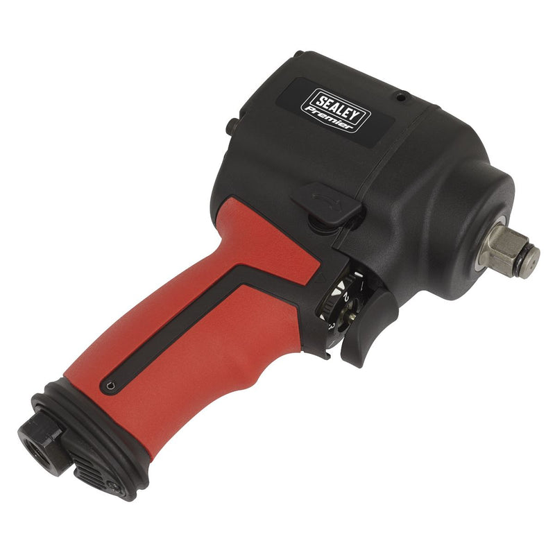 Sealey Air Impact Wrench 1/2"Sq Drive Stubby Twin Hammer SA6002S Sealey - Dynamic Drive