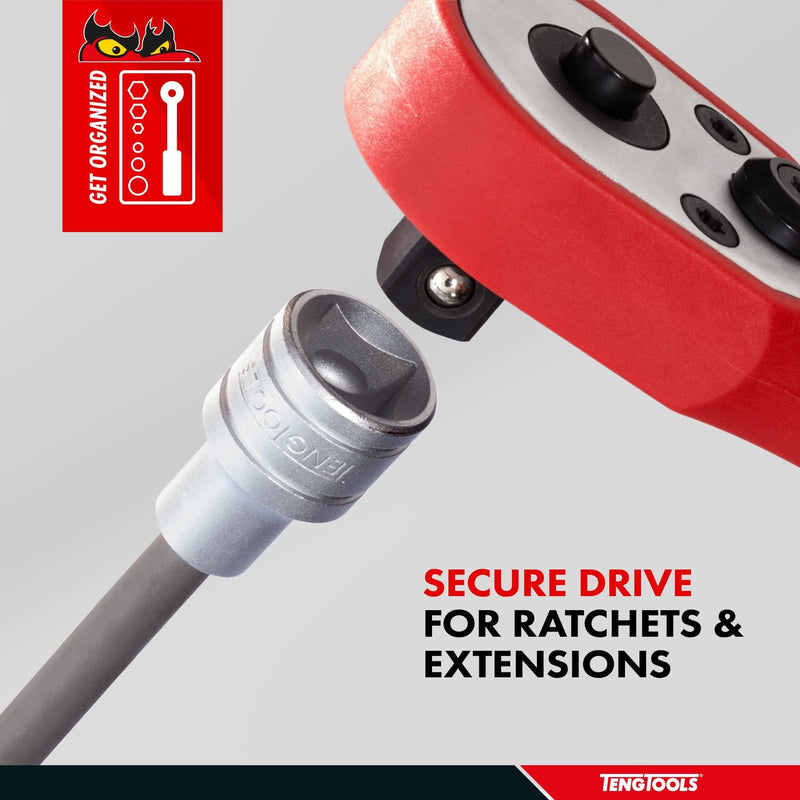 Teng Tools 1/2" Long XZN/Triple Square Bit Socket 09 Teng Tools - Dynamic Drive