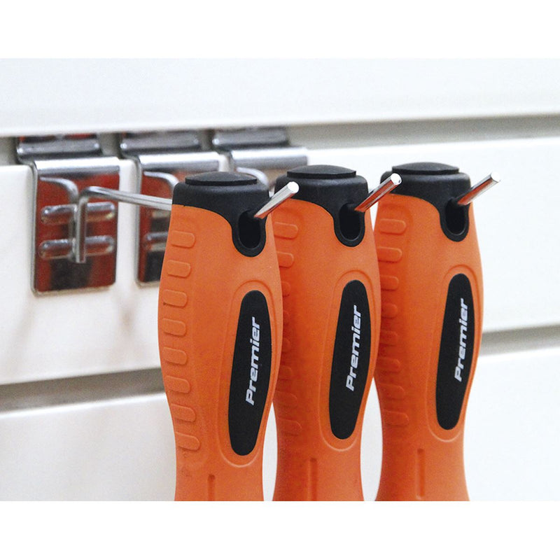 Sealey Screwdriver Set 8pc Hi-Vis Orange HV003 Sealey - Dynamic Drive