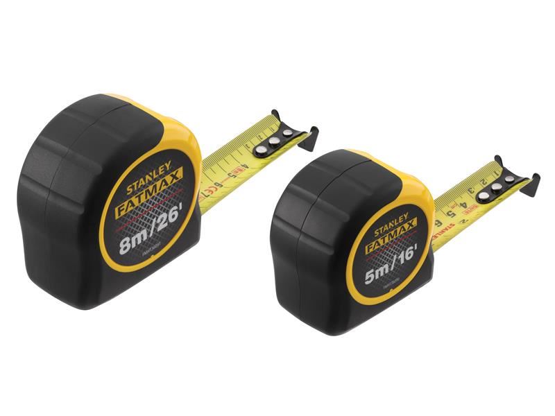 Stanley® Hand Tools FatMax® Classic Tape Twin Pack 5m/16ft + 8m/26ft (Width 32mm) STANLEY® Hand Tools - Dynamic Drive