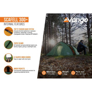 Vango Scafell 300 Plus Tent Pamir Green Vango - Dynamic Drive
