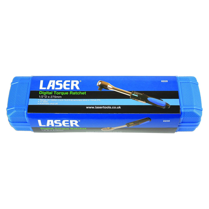 Laser Digital Torque Ratchet 1/2"D 20 - 100Nm 6205 Laser - Dynamic Drive