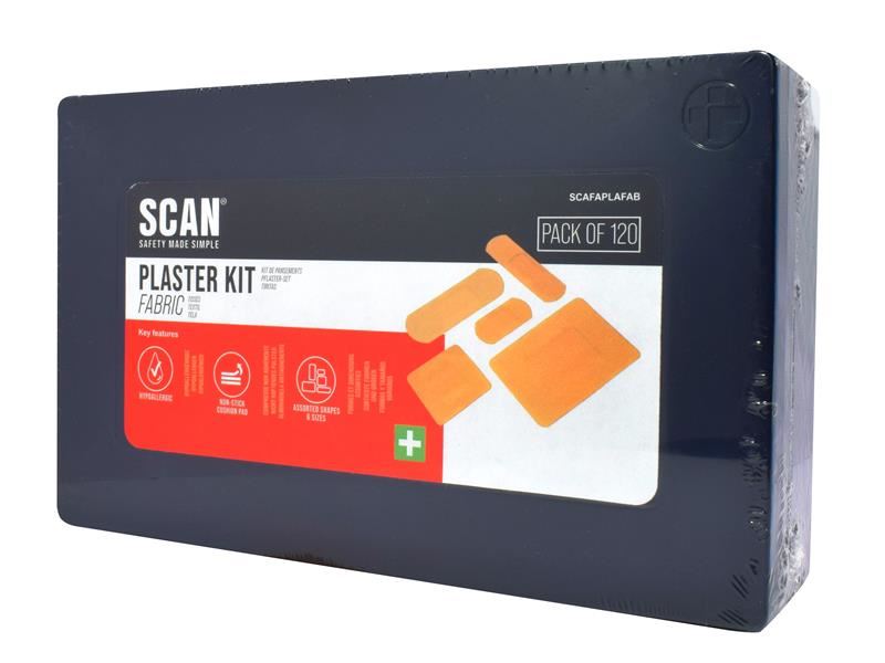 Scan Assorted Hypoallergenic Fabric Plasters 120 Scan - Dynamic Drive