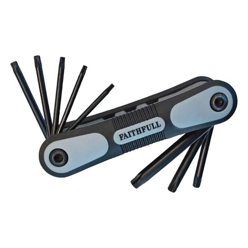 Faithfull Folding Star Key Set of 8 (TX9-TX40) Faithfull - Dynamic Drive
