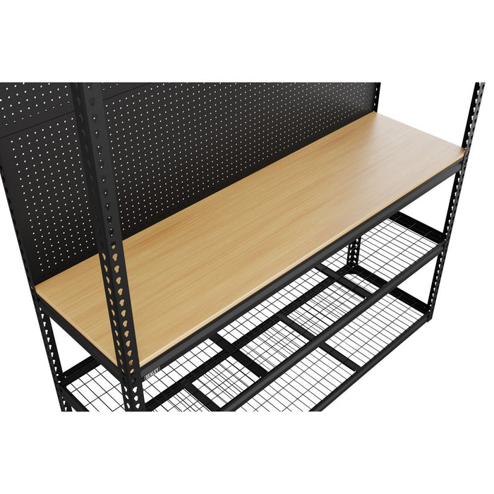 Heavy-Duty Modular Workbench Racking & Pegboard 1820mm 300kg Capacity Per Level Sealey - Dynamic Drive