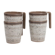 Bo-Camp Mug Halo L Melamine 4 Pieces Beige Bo-Camp - Dynamic Drive