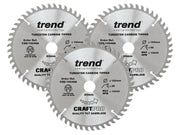 Trend CraftPro Plunge Saw Blade 160 x 20mm x 48T (Pack 3) Trend - Dynamic Drive