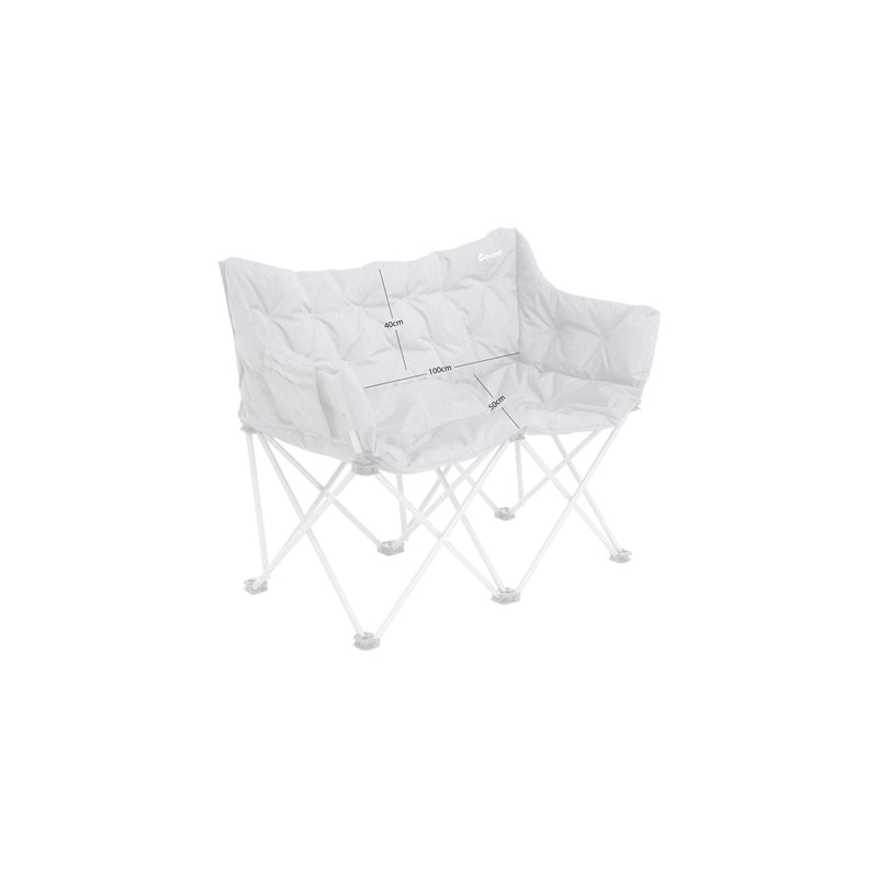 Outwell Sardis Lake Padded Foldable Two Seater Sofa Chair Camping Outwell - Dynamic Drive