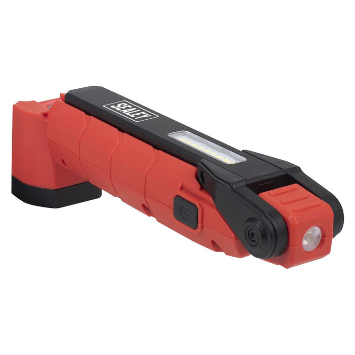 Sealey Rechargeable 360 Inspection Light 10W & 2 x 4W SMD LED - Red LED3605R Sealey - Dynamic Drive