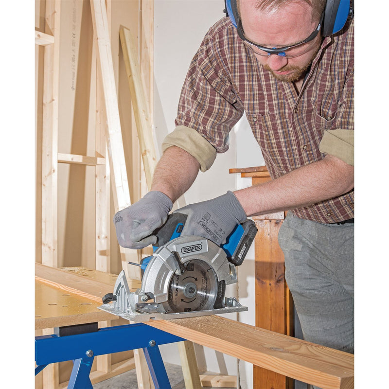 Draper D20 20V Brushless Circular Saw, 1 x 3.0Ah Battery, 1 x Fast Charger 00594 Draper - Dynamic Drive