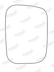 Summit Stick-On Commercial Mirror Glass fits Nissan Urvan 79 to 95 LHS Summit - Dynamic Drive