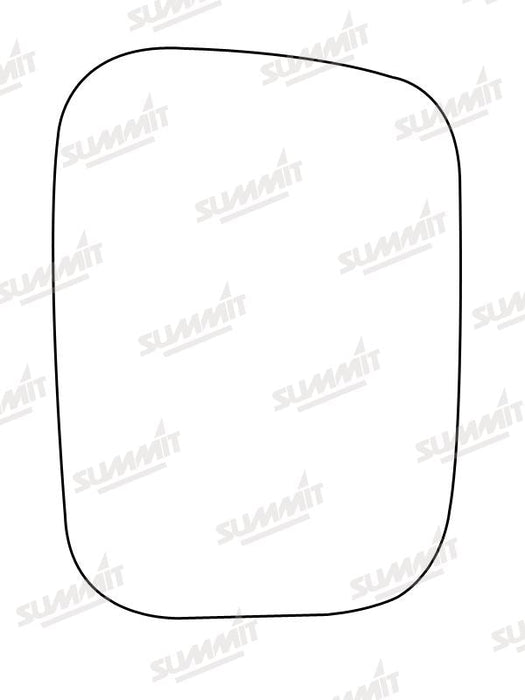 Summit Stick-On Commercial Mirror Glass fits Nissan Urvan 79 to 95 LHS Summit - Dynamic Drive