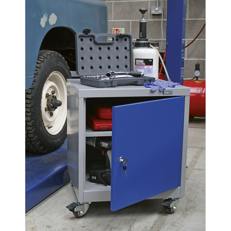 Sealey Mobile Industrial Cabinet 1 Shelf Locker API5659 Sealey - Dynamic Drive