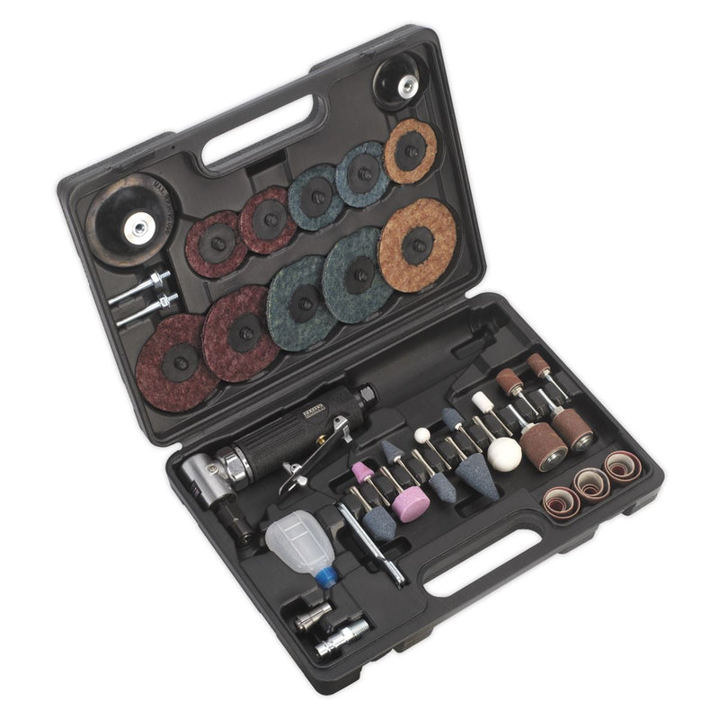 Sealey Air Angle Grinder/Sander Kit 48Pc Sealey - Dynamic Drive