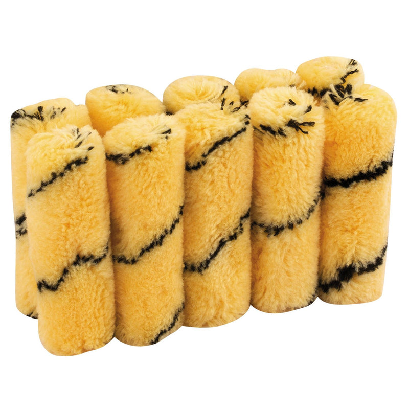 Draper Tiger Stripe Paint Roller Sleeves, 100mm (Pack of 10) 82550 Draper - Dynamic Drive