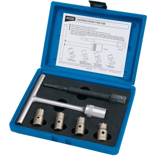 Draper Diesel Injector Seat Cutter Set (6 Piece) 30823 Draper - Dynamic Drive