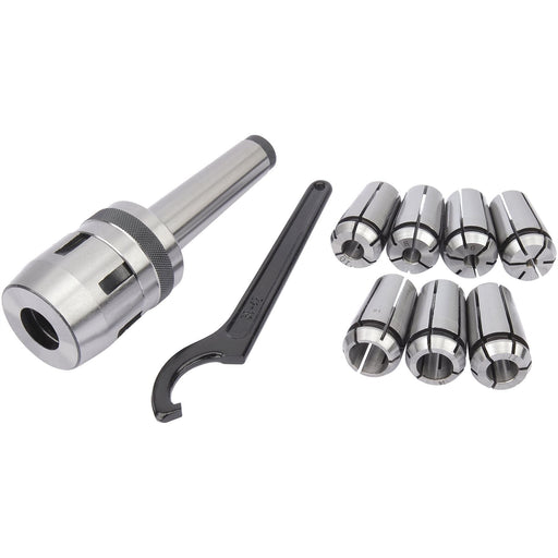 Draper Mill Chuck Set, MT3 - M12 Diameter, 4 - 16mm 04662 Draper - Dynamic Drive