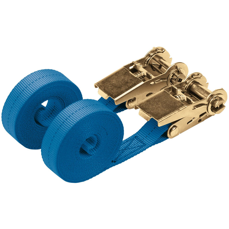 Draper Ratcheting Tie Down Straps, 4.5m x 25mm, 400kg (2 Piece) 60968 Draper - Dynamic Drive