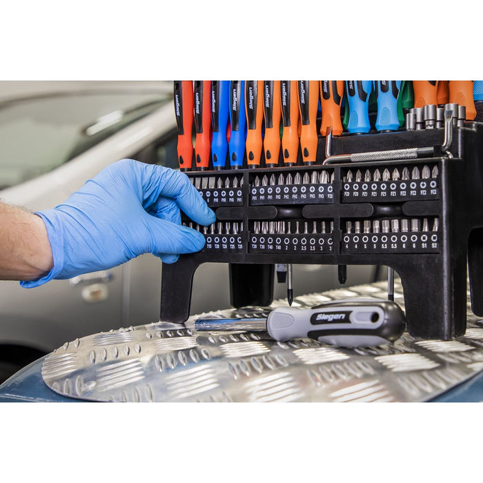 Siegen Siegen Screwdriver, Bit & Nut Driver Set 100pc S01248 Siegen - Dynamic Drive