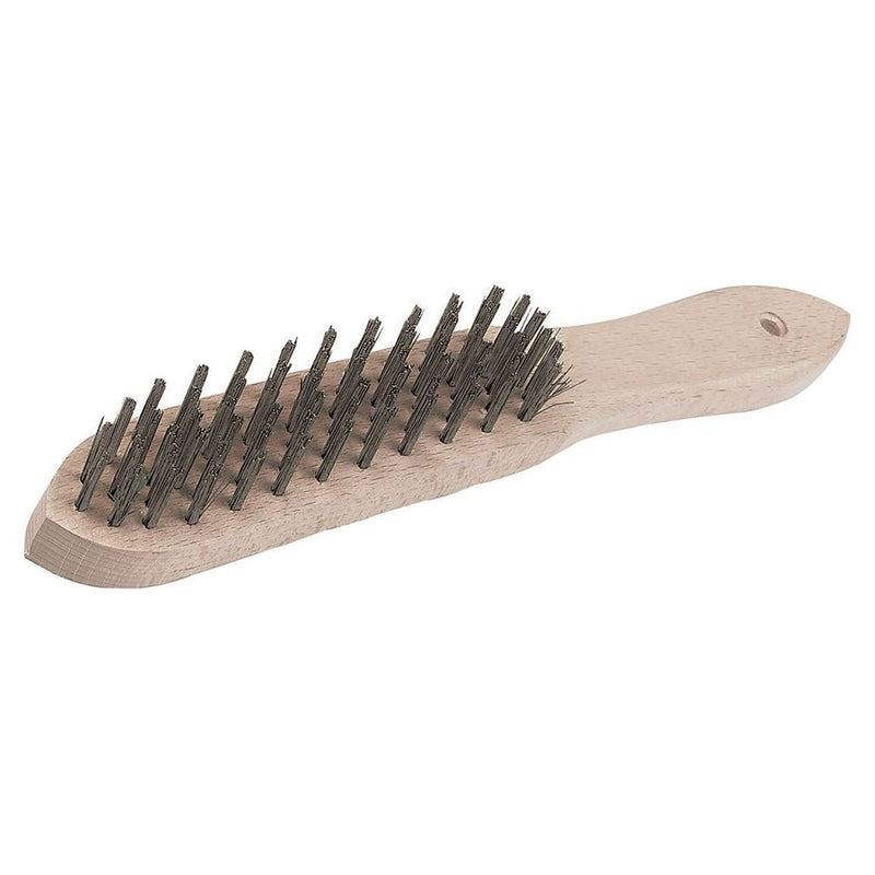 Silverline Heavy Duty Wire Brush 4 Row Silverline - Dynamic Drive