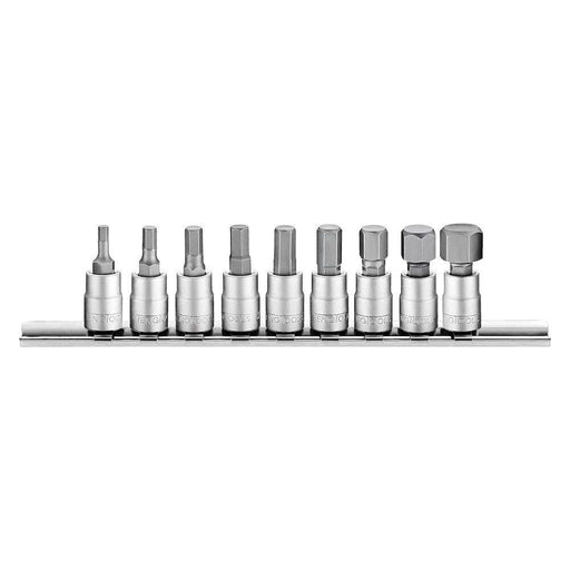 Teng Tools 1/4" drive hex bit socket clip rail metric 9-piece set Teng Tools - Dynamic Drive
