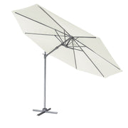 Dellonda Cantilever Parasol with 360 Rotation, Tilt & Cover 3m - Cream Dellonda - Dynamic Drive