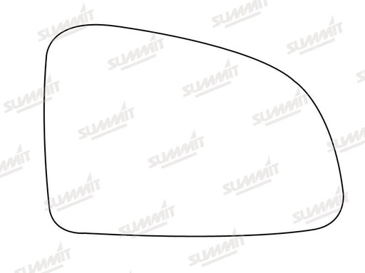 Summit Heated Base Plate With Standard Mirror Glass fits Vauxhall Meriva RHS Summit - Dynamic Drive
