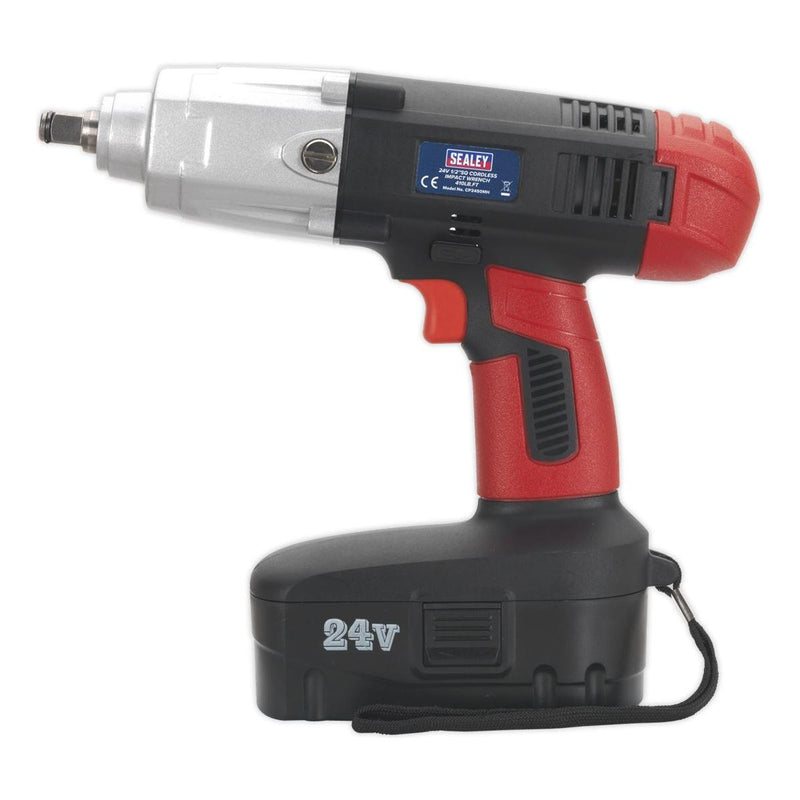 Sealey Cordless Impact Wrench 24V 2Ah Ni-MH 1/2"Sq Drive 410lb.ft CP2450MH Sealey - Dynamic Drive