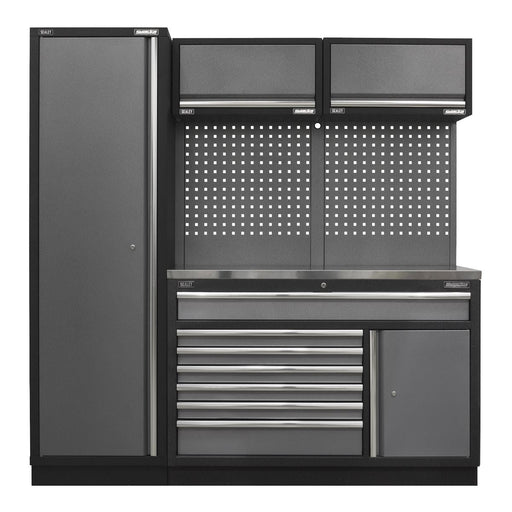 Sealey Superline Pro 1.96m Storage System Stainless Steel Worktop Sealey - Dynamic Drive