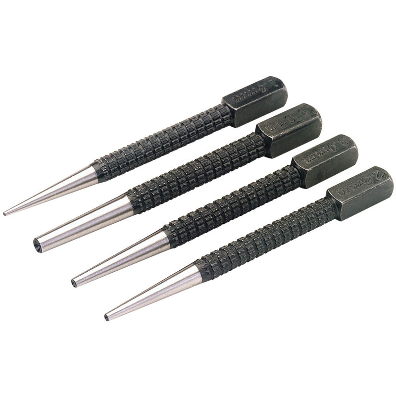 Draper Set of Cupped Nailsets (4 Piece) 35480 Draper - Dynamic Drive