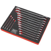 Sealey Combination Spanner Set 16pc Metric AK63255 Sealey - Dynamic Drive