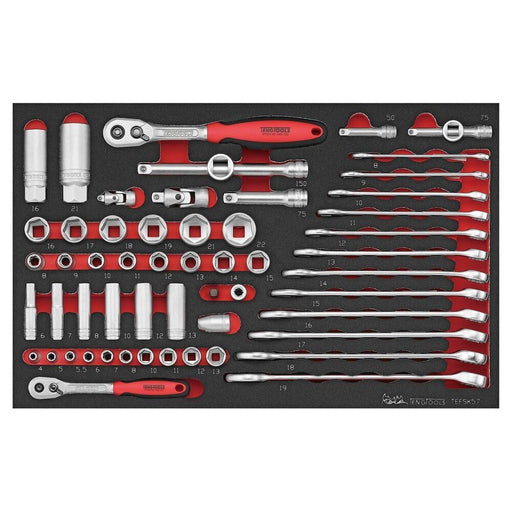 Teng Tools Spanner & Socket Set FOAM3 57 Pieces Teng Tools - Dynamic Drive