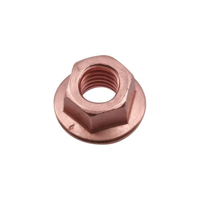 Connect Copper Flashed Nut Flanged & Self Locking M10 x 1.5 x 15mm Hex 5pc 30740 Tool Connection - Dynamic Drive