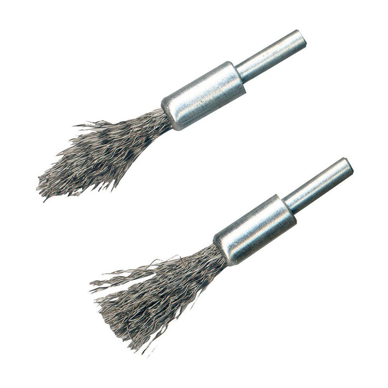 Silverline Steel De-Carb Brush Set 2pk 6mm Shank Silverline - Dynamic Drive