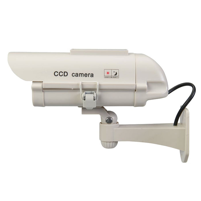 Silverline Solar-Powered Dummy CCTV Camera with LED Solar-Powered Silverline - Dynamic Drive