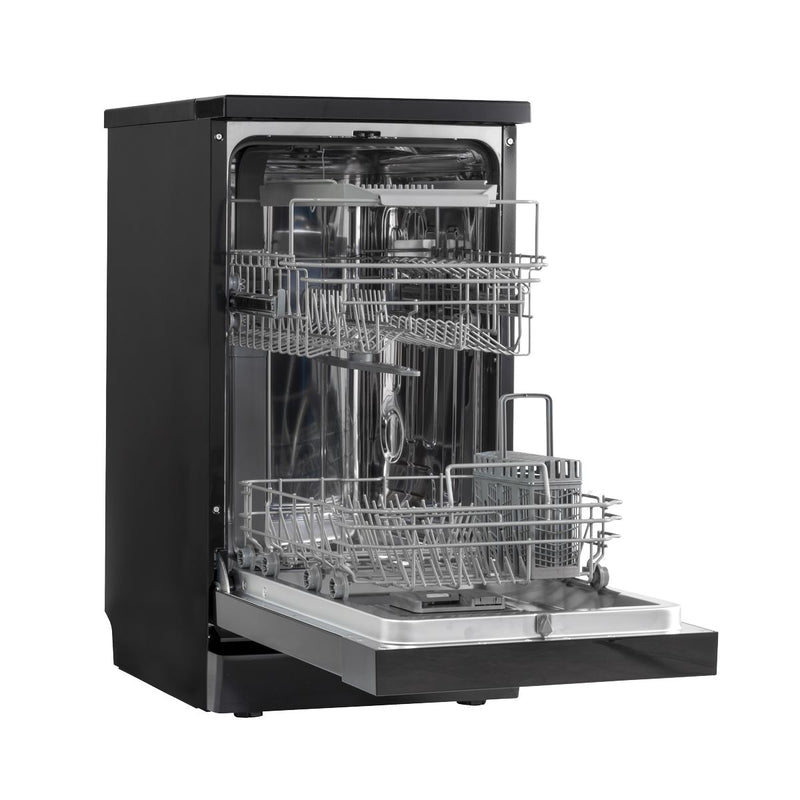 Baridi Slimline Freestanding Dishwasher 45cm Wide 10 Place Settings - Black Baridi - Dynamic Drive