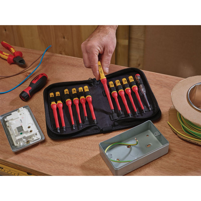 Draper Interchangeable Blade Screwdriver Set (13 Piece) 37798 Draper - Dynamic Drive