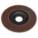 Sealey 115mm Aluminium Oxide Flap Discs 80Grit 22mm Bore - Pack of 10 FD11580E10 Sealey - Dynamic Drive