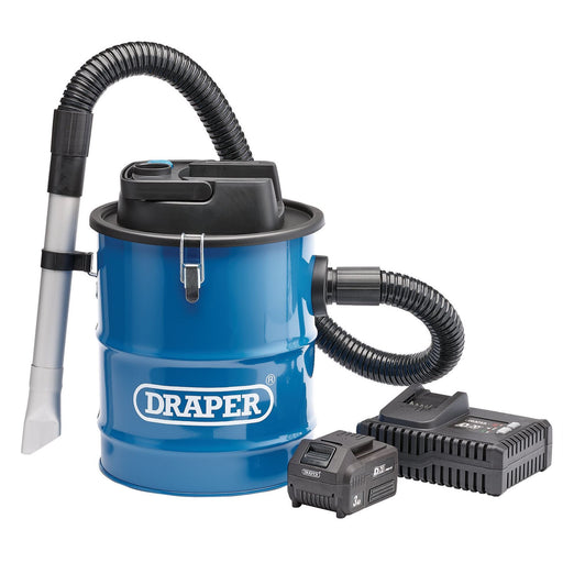 Draper D20 20V Ash Vacuum Cleaner, 1 x 3.0Ah Battery, 1 x Fast Charger 95170 Draper - Dynamic Drive