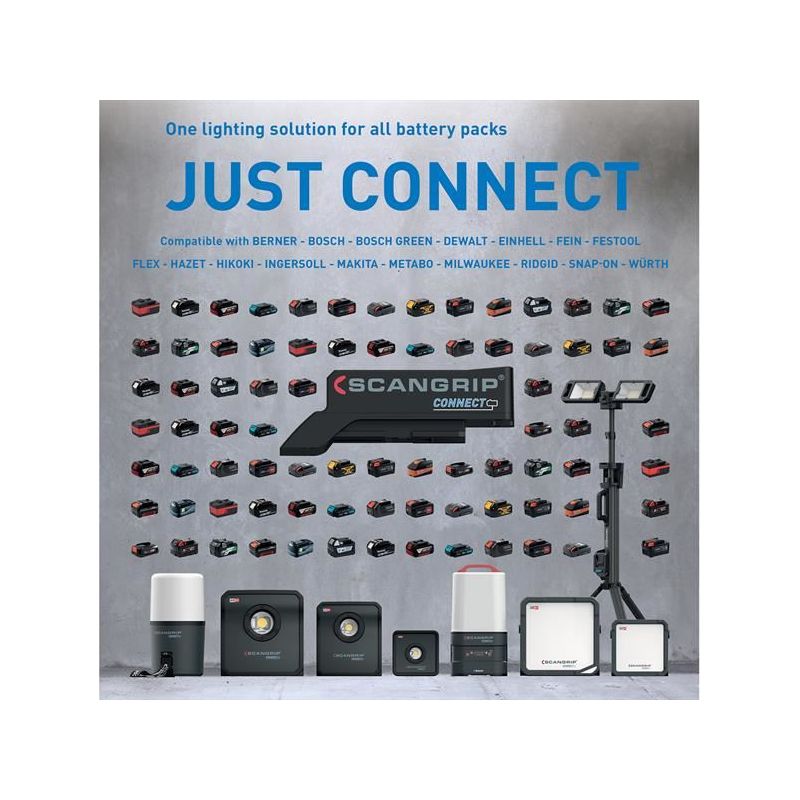 Scangrip® CONNECT Bosch Green Connector SCANGRIP® - Dynamic Drive