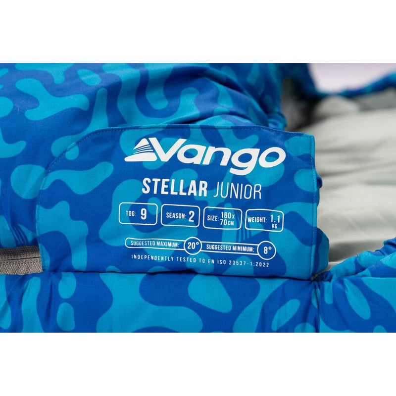 Vango Stellar Junior Sleeping Bag Junior Atlantic Blue Vango - Dynamic Drive