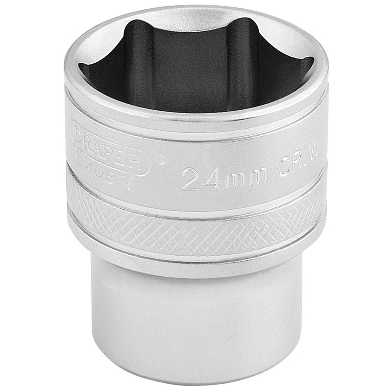 Draper 6 Point Metric Socket, 1/2" Sq. Dr., 24mm 16615 Draper - Dynamic Drive
