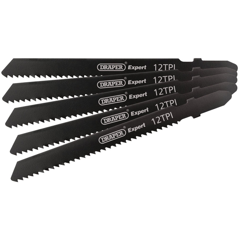 Draper DT119B Jigsaw Blade Set, 92mm (5 Piece) 81722 Draper - Dynamic Drive