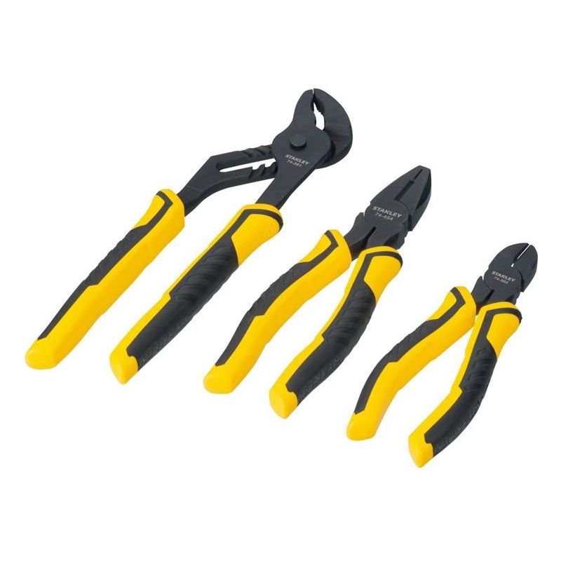 Stanley® Hand Tools ControlGrip™ Pliers Set, 3 Piece STANLEY® Hand Tools - Dynamic Drive