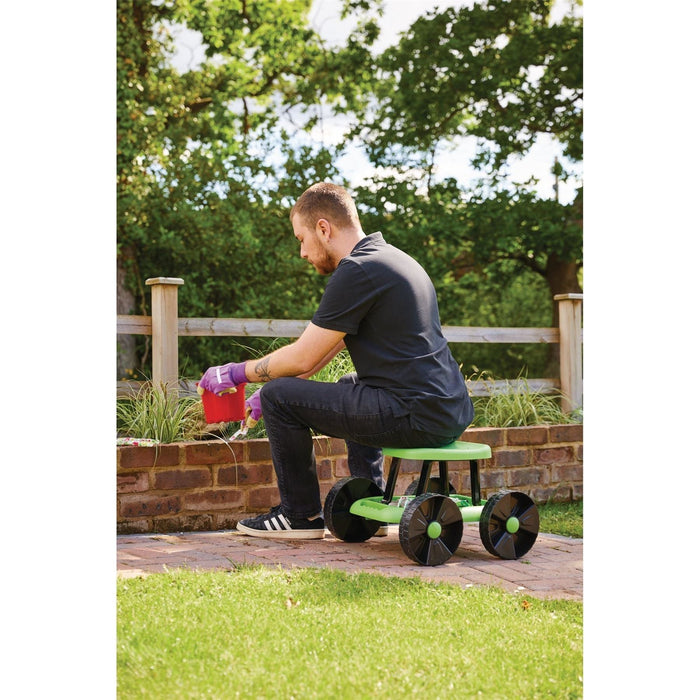 Draper Roller Garden Cart and Seat 28461 Draper - Dynamic Drive